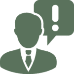 Green Transparent Concern Reporting Icon