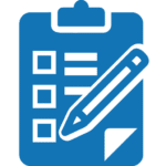 Blue Inspection Tool Icon